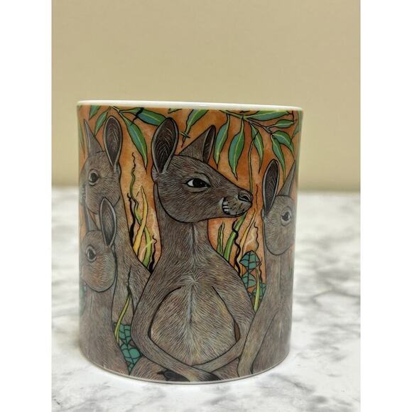 Australian Wildlife Collection Priscilla Parker Kanguru Mug Tea Porcelain 3.5" - Picture 3 of 9